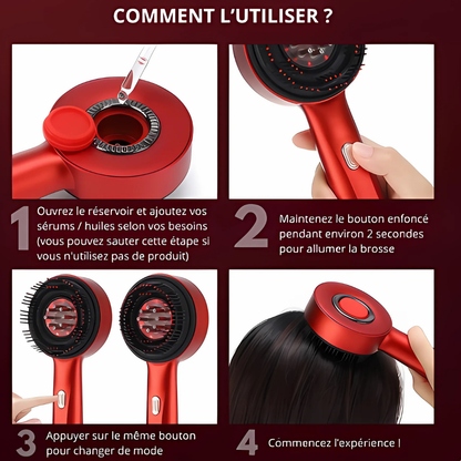 Pack Hair Boost - WELL BEAUTY™ brush, Brosse Massante