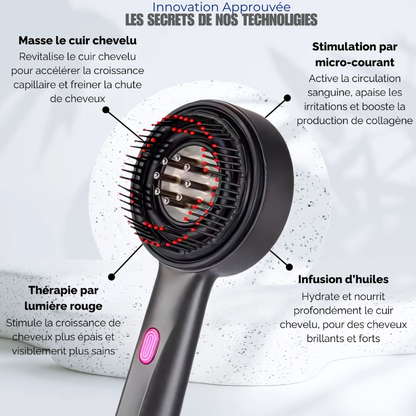 Pack Hair Boost - WELL BEAUTY™ brush, Brosse Massante